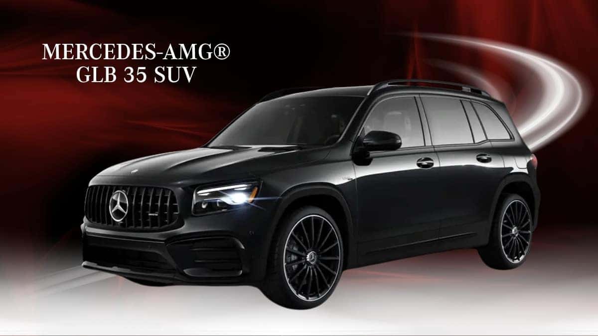 Mercedes-AMG® GLB 35 SUV, three-quarter front view