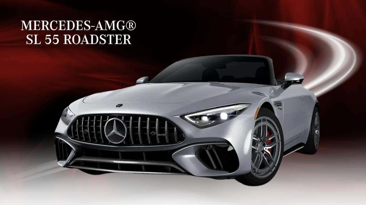 Mercedes-AMG® SL 55 Roadster, three-quarter front view