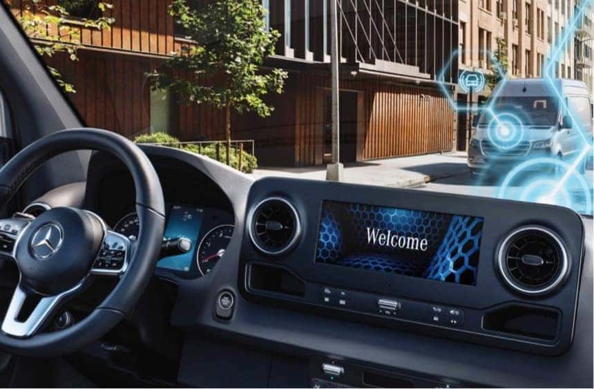 Dashboard of the 2025 Mercedes Sprinter Van