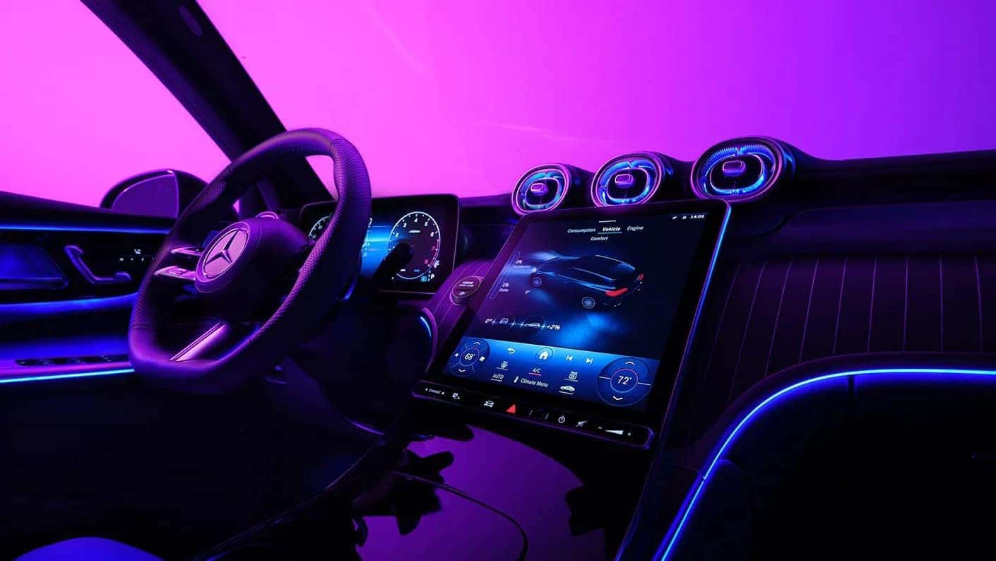 Interior of the 2025 Mercedes-Benz GLC SUV
