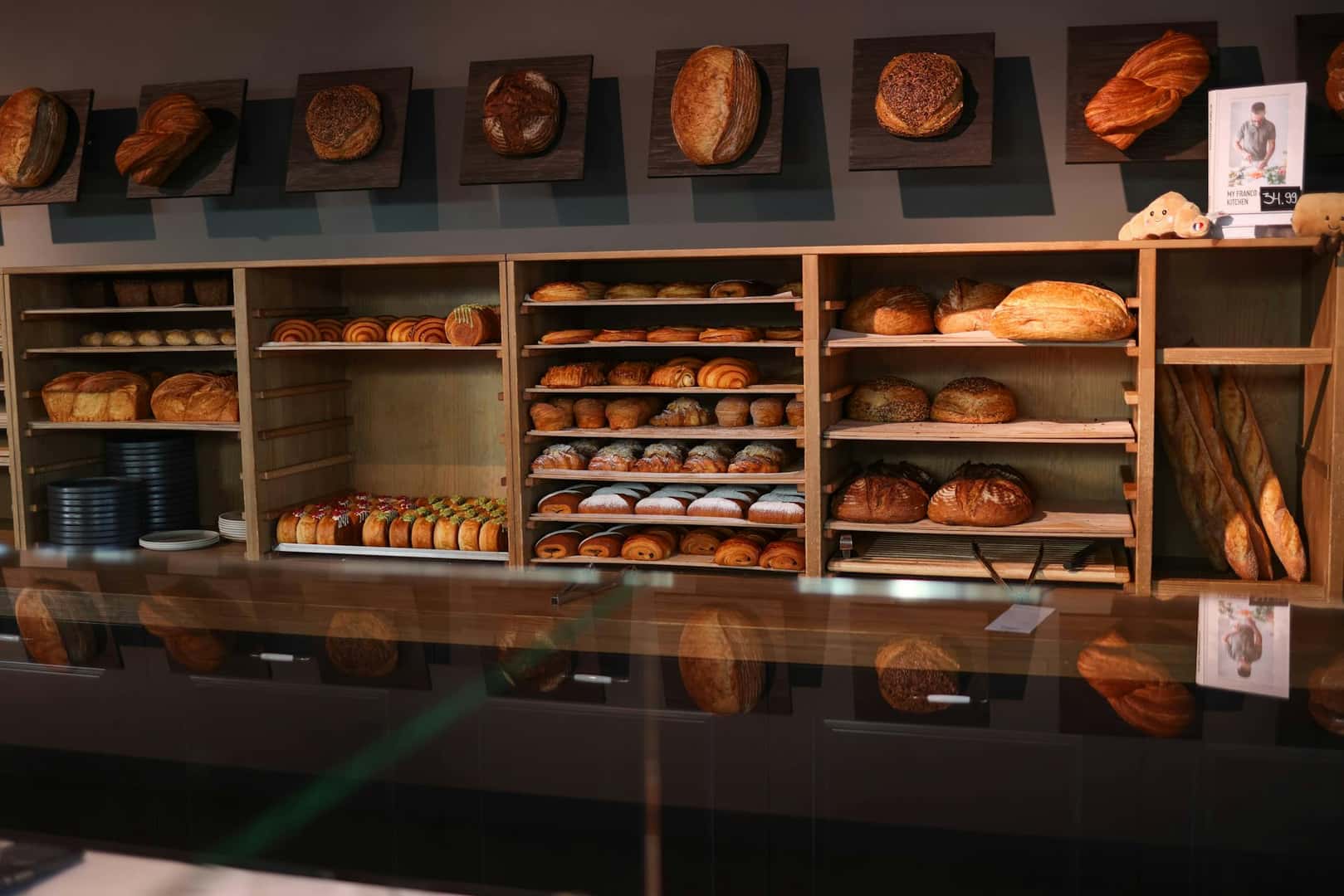 Fresh baked bread at a local bakery