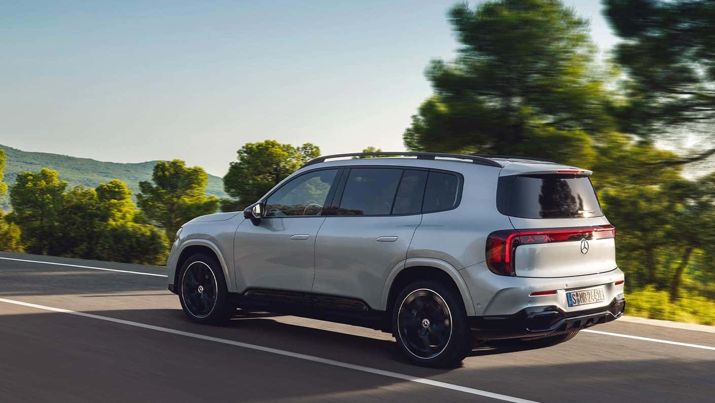 Red Mercedes-Benz GLB SUV