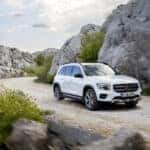 Mercedes-Benz GLB on a mountain road