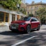 Mercedes-Benz GLA driving in town