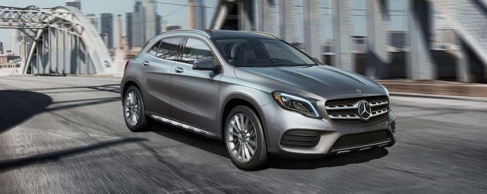 GLA driving on bridge
