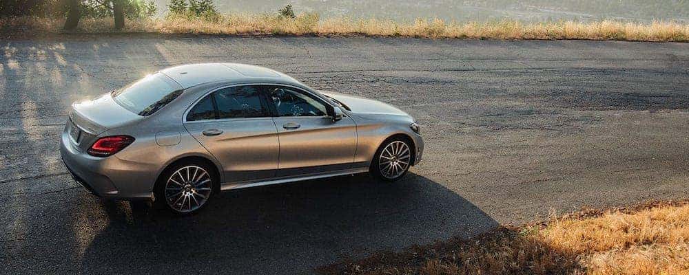 2019 c-class sedan on highway