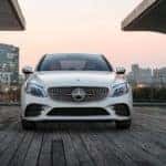2019 c-class sedan with sunset