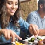 Couple having lunch
