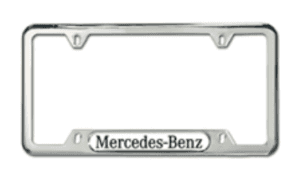 Mercedes-Benz License Plate Frame & Bolts