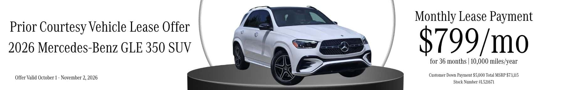 GLE 350—Stock-Number–L521671