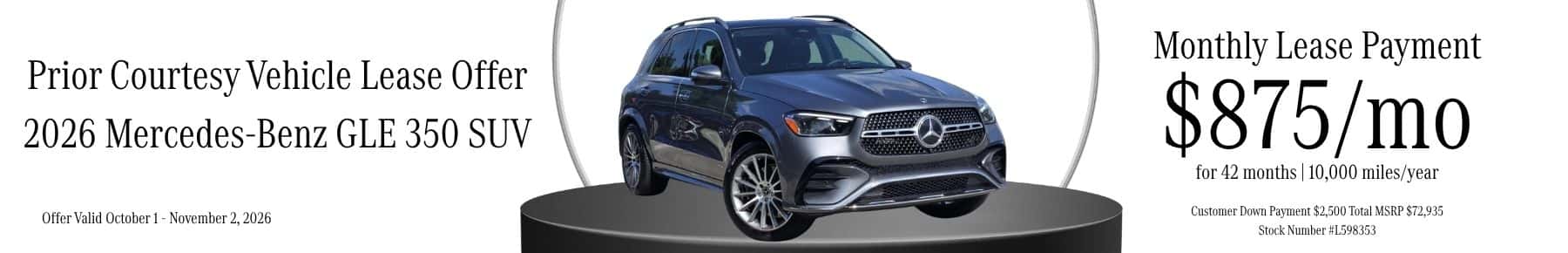 GLE 350—Stock-Number–L598353