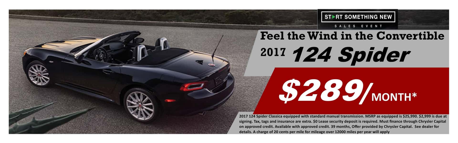 Lease Your 2017 FIAT 124 Spider at Mike Ward FIAT Near ...