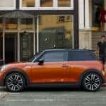 2018 MINI Hardtop 2-Door profile view in front of store front