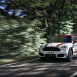 A MINI John Cooper Works model on the road