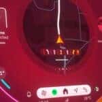 MINI circular display showing directions