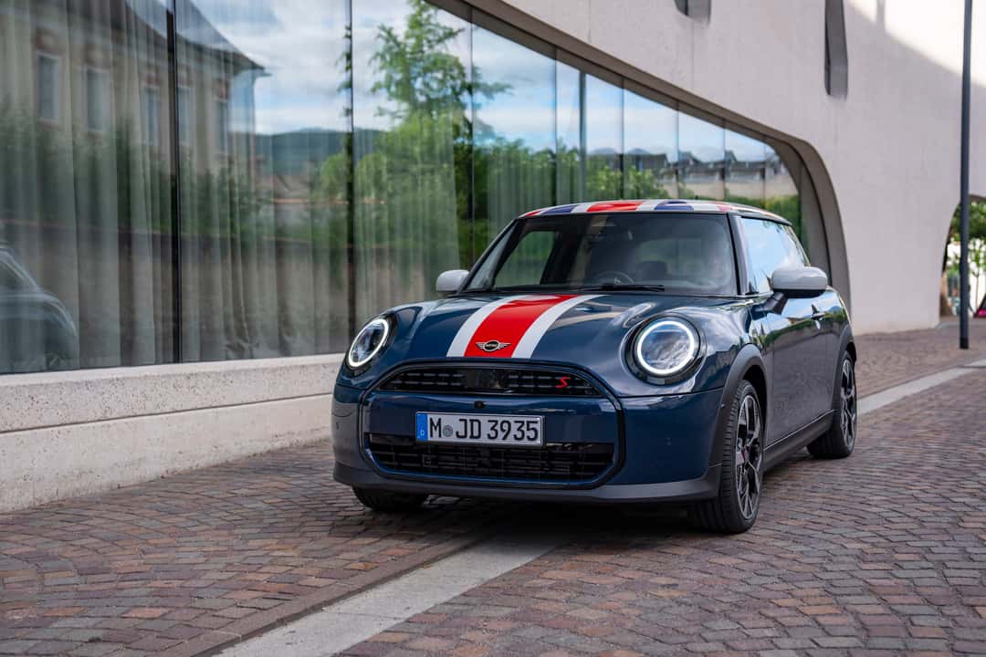 Front hero shot of the MINI Heritage Edition