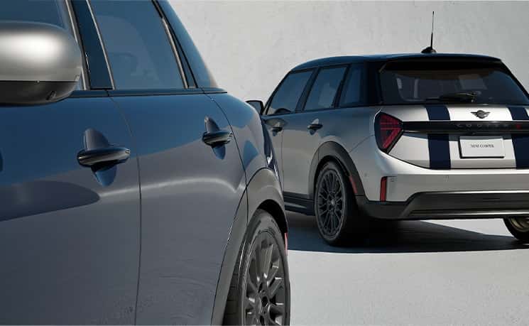 A pair of MINI Rooftop Edition models