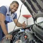 Smiling auto technician