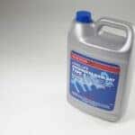 A bottle of coolant made by the Honda parts department