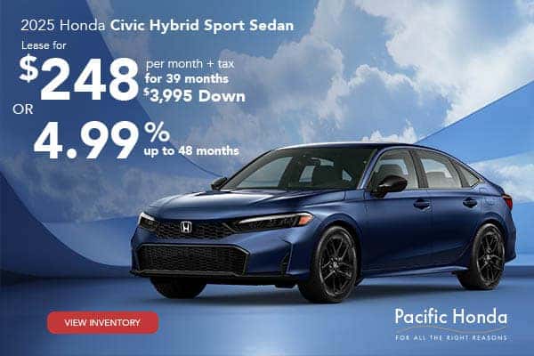 2025 Honda Civic Hybrid Sport Sedan