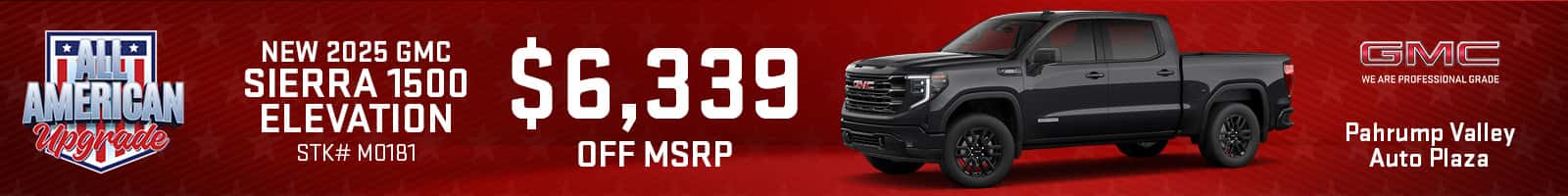 NEW 2025 GMC SIERRA 1500 ELEVATION