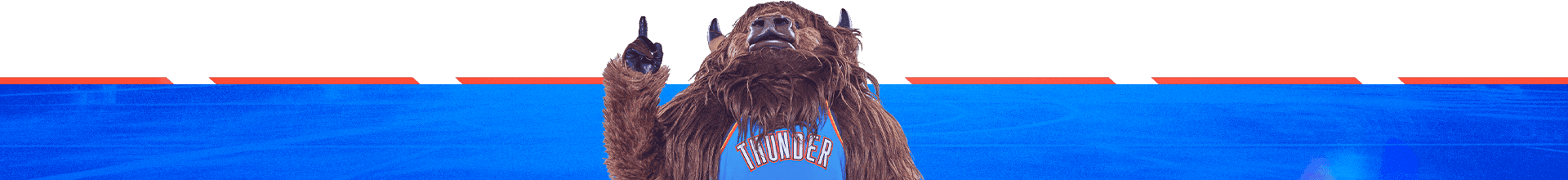 Rumble the Bison pointing to sweepstakes form