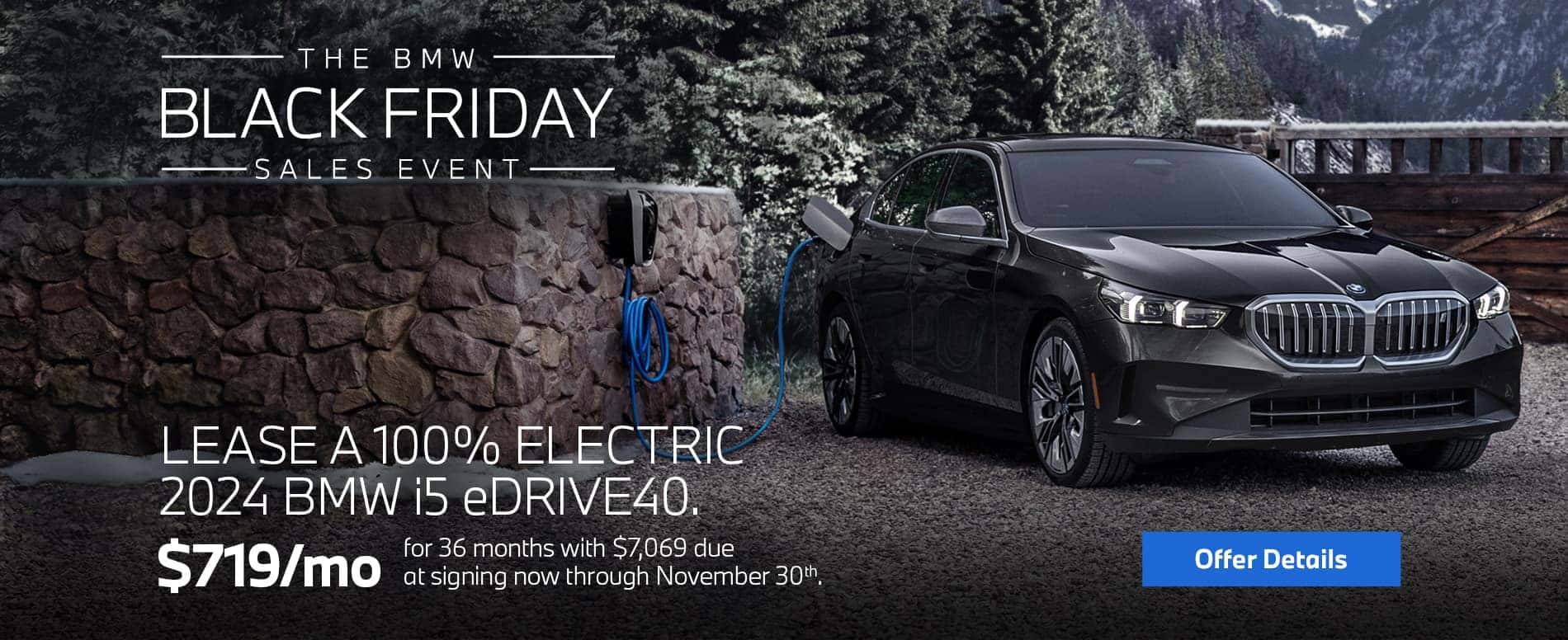 Black Friday Lease a BMW i5 eDrive40.