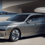 A silver 2023 BMW i7