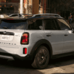 MINI Countryman turning on the street.