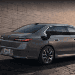 A BMW i7 charging