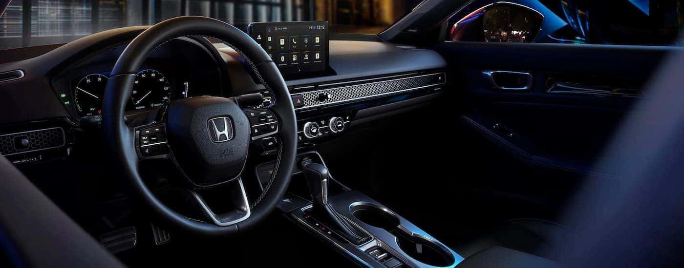 Infotainment and digital gauge cluster on a 2025 Honda Civic for sale in Knoxville
