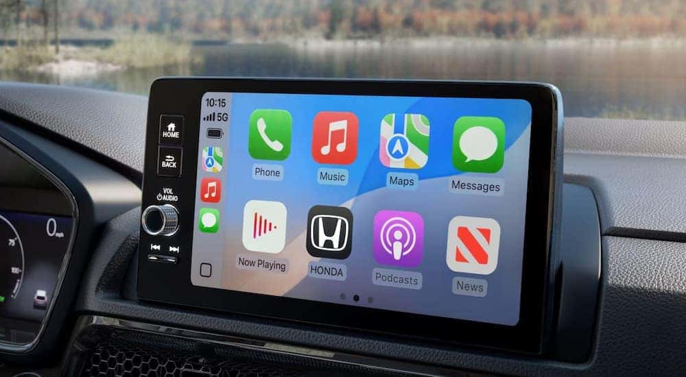 Infotainment display on a 2026 Honda CR-V Hybrid for sale in Knoxville