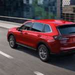 Red 2026 Honda CR-V Hybrid for sale near Alcoa on a test drive