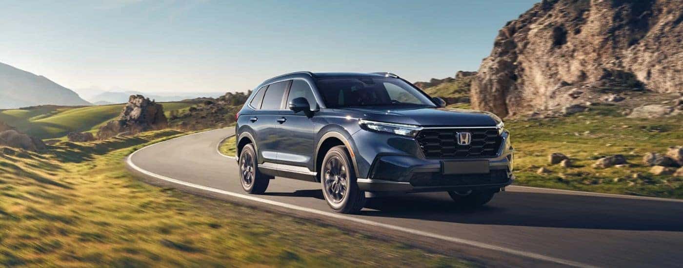 Black 2025 Honda CR-V for sale near Morristown on a test drive