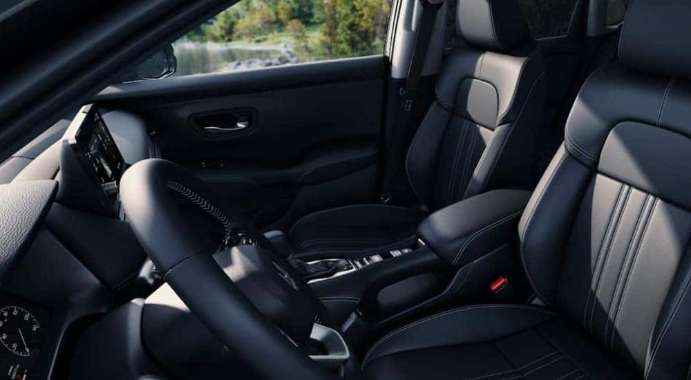 The black interior and dash in a 2026 Honda HR-V for sale.