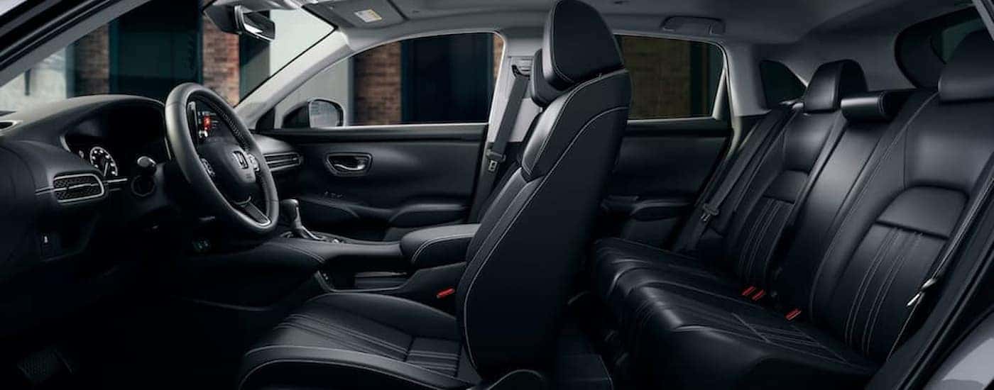 Black leather interior in a 2026 Honda HR-V