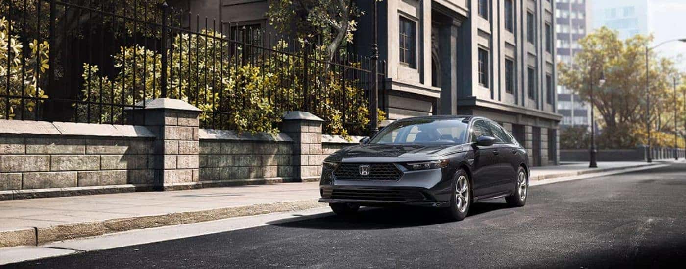 Black 2023 Honda Accord parked on the street