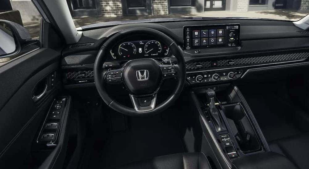 Black dash in a 2026 Honda Accord Hybrid.