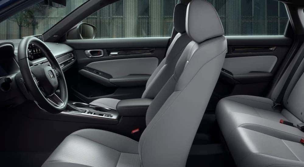 Gray interior in a 2026 Honda Civic Hybrid.