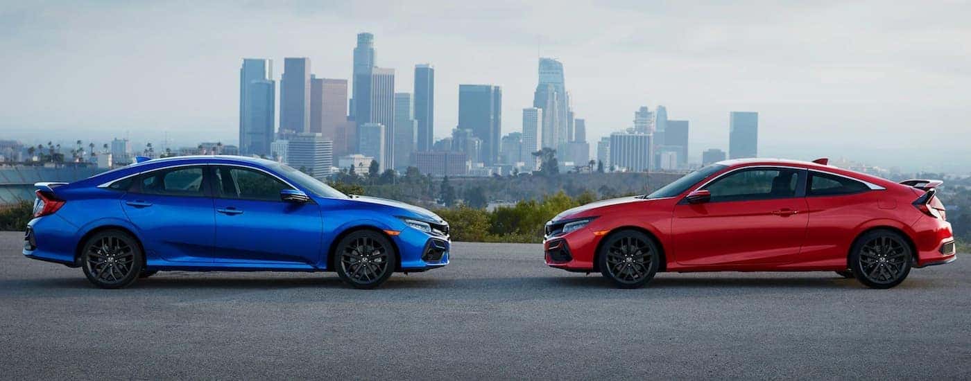 2021 Honda Civic Si Coupe & Sedan - Blue Red