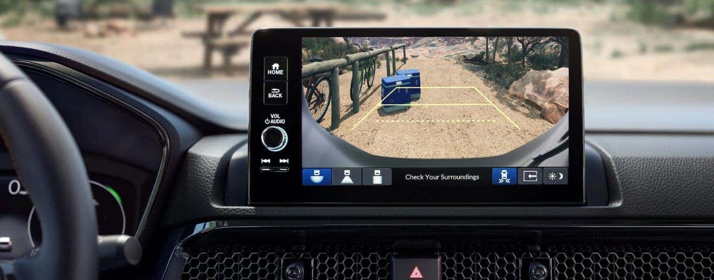 Rear view camera on a 2026 Honda CR-V Hybrid.