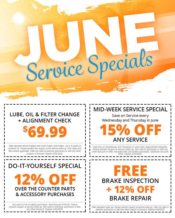 June Service Specials