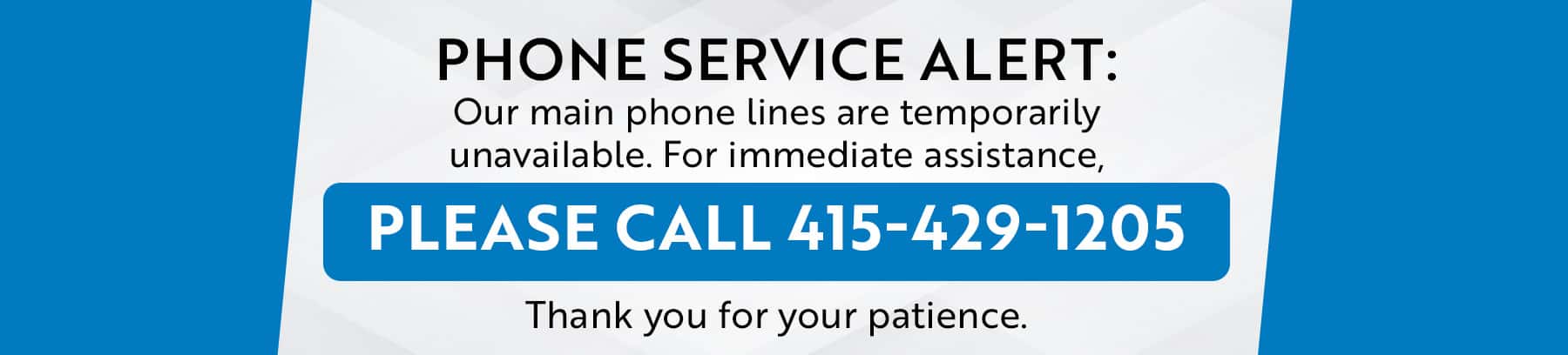 Phone Service Alert