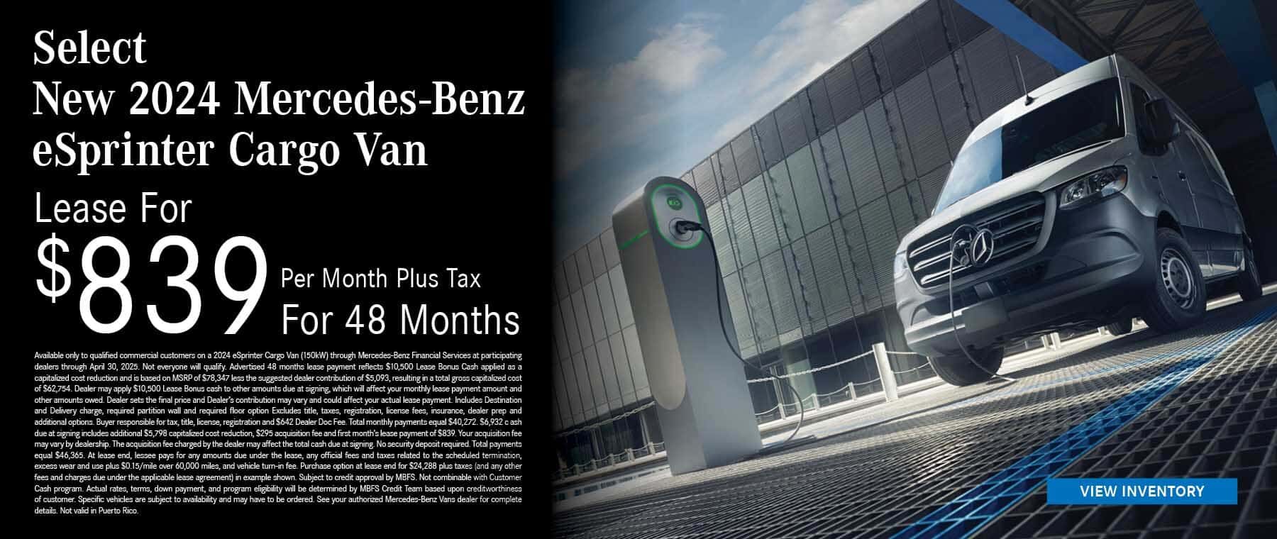 eSprinter Lease Offer