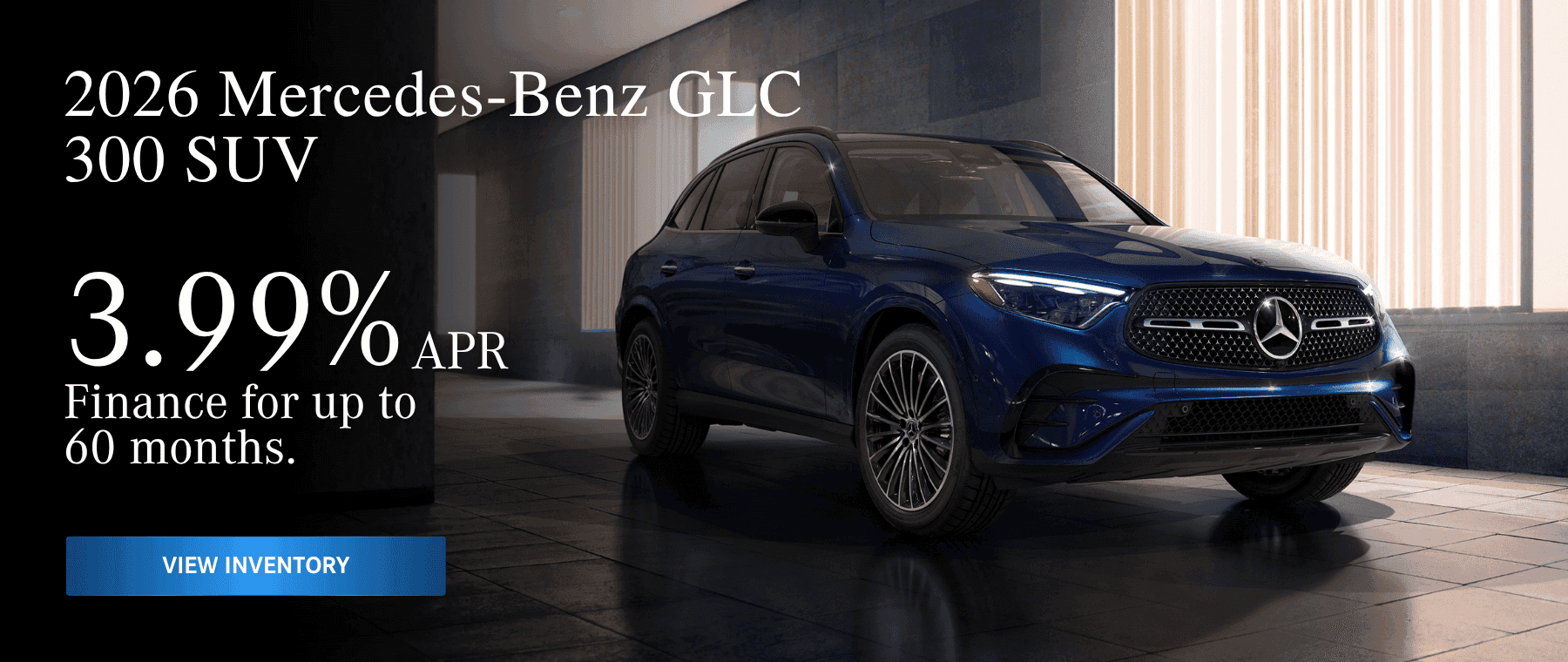 2026 MB GLC 300 SUV 3.99% APR Offer