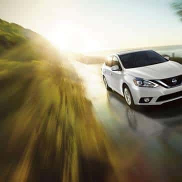 2017 Nissan Sentra white exterior model