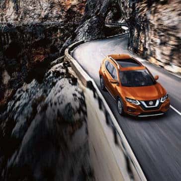 2018 Nissan Rogue orange exterior