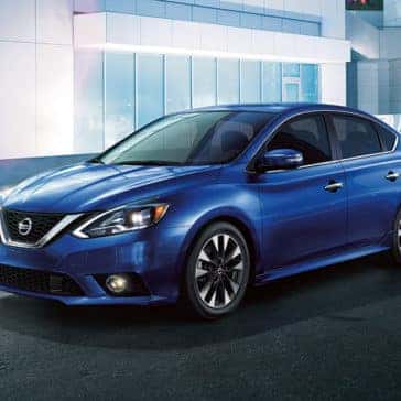 2018 Nissan Sentra blue exterior