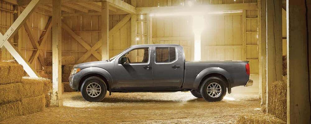 2020 Nissan Frontier in a barn