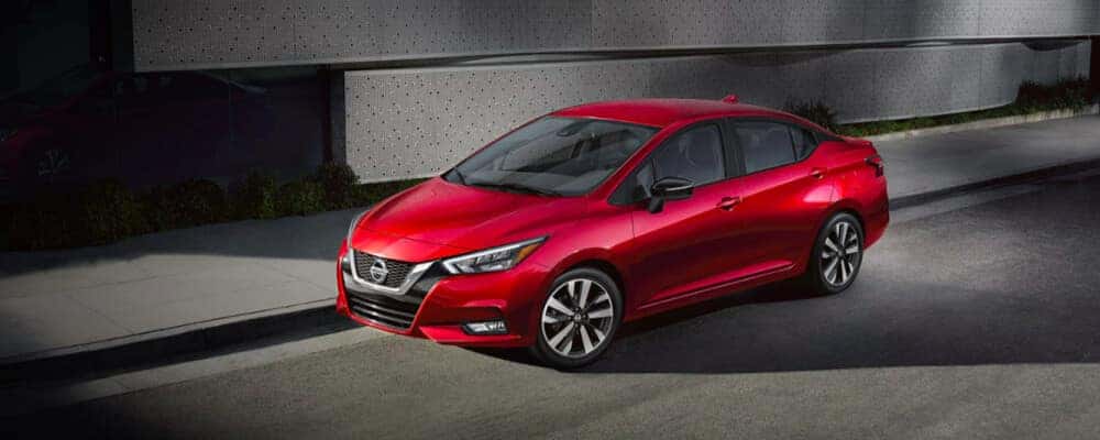 2021 Nissan Versa parked on city street
